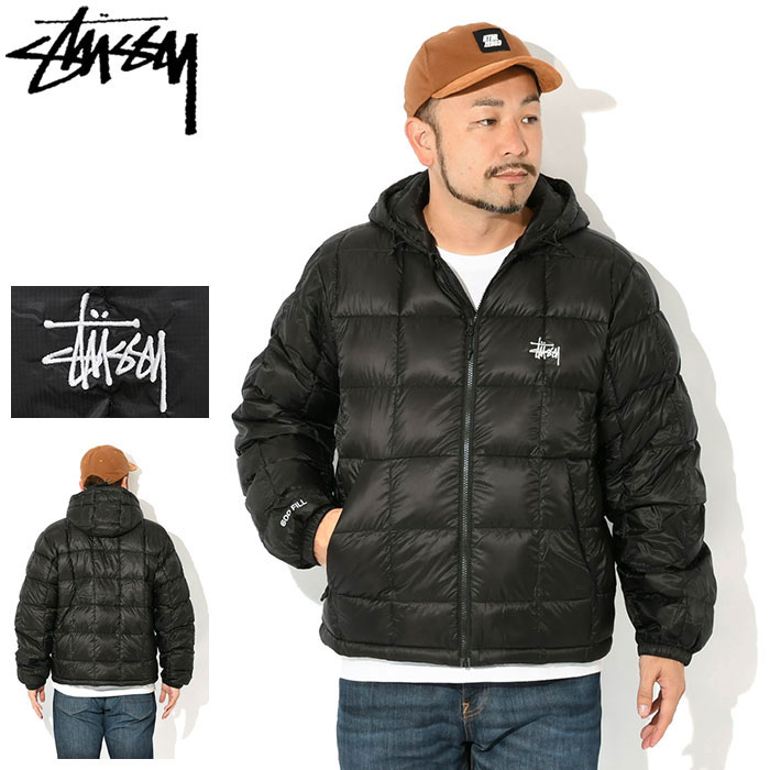ステューシー STUSSY ジャケット メンズ Midweight Hooded Puffer ( stussy JKT 保温 暖かい あったか 防寒 ダウンジ...