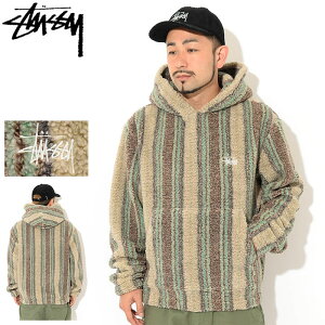 ステューシー STUSSY ジャケット メンズ Stripe Sherpa Hoodie ( stussy JKT シェルパ フリースジャケット FLEECE プルオーバー JACKET アウター ジャンパー・ブルゾン メンズ・男性用 118438 USAモデル 正規 品 ストゥーシー スチューシー )