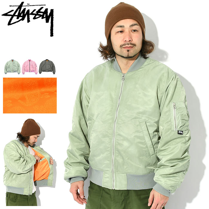 ステューシー STUSSY ジャケット メンズ Dyed Nylon Bomber ( stussy JKT ボンバージャケット ミリタリージャケット JACK...