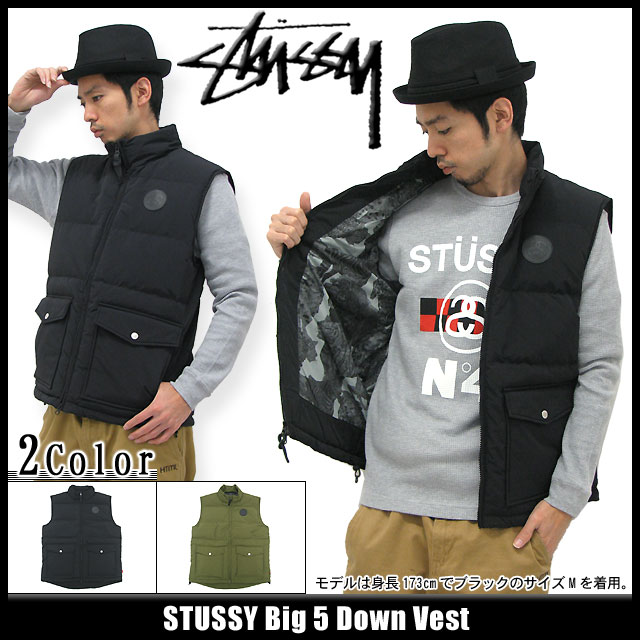 ステューシー STUSSY Big 5 Down ベスト(stussy vest アウター トップス ジャンパー・ブルゾン ベスト Stussy メンズ・男性用 115166 スチューシー)