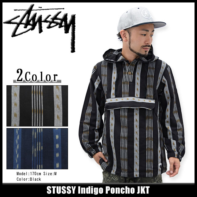 ステューシー STUSSY ジャケット メンズ Indigo Poncho(stussy JKT プルオーバー JACKET JAKET アウター ジャンパー・ブルゾン メンズ・男性用 115249 ストゥーシー スチューシー)