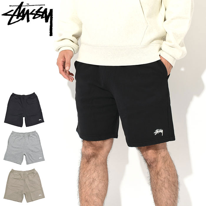 ステューシー STUSSY ハーフパンツ メンズ Stock Logo ( stussy short pant ショーツ スウェットショーツ ショートパンツ ハーパン ボトムス メンズ・男性用 112286 USAモデル 正規 品 ストゥーシー スチューシー ) ice field icefield