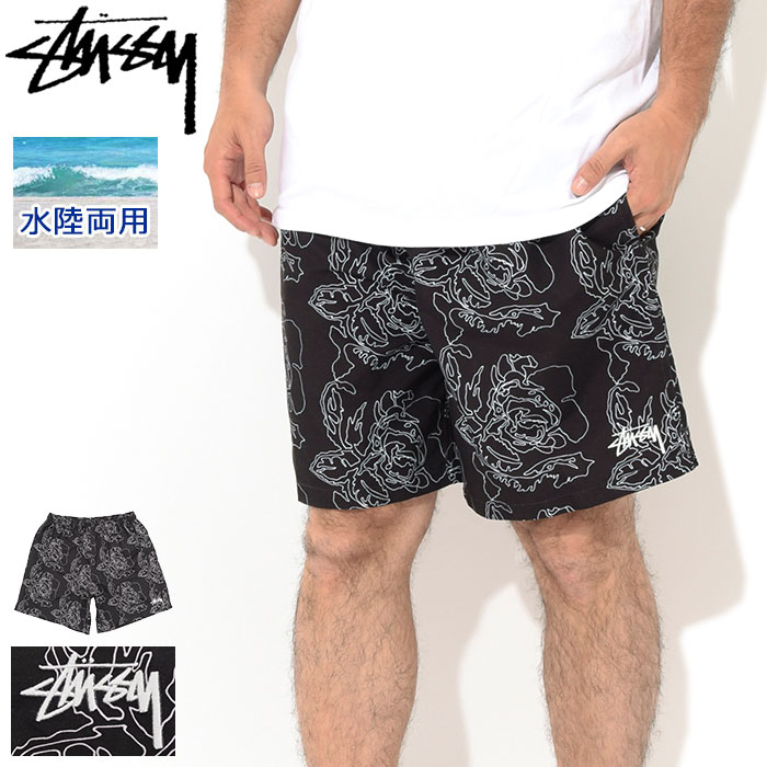 ステューシー STUSSY ハーフパンツ メンズ Roses Water ( stussy short trunk トランク ショートパンツ 水陸両用 水着 スイムウェア 海パン ショーツ ボトムス メンズ 男性用 113132 USAモデル 正規 品 ストゥーシー スチューシー ) ice field icefield