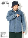 ステューシー STUSSY シャツ 長袖 メンズ Boxy Western Denim ( stussy shirt デニム カジュアルシャツ トップス メンズ・男性用 1110320 USAモデル 正規 品 ストゥーシー スチューシー ) ice field icefield