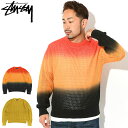 ステューシー STUSSY セーター メンズ 23FA Pigment Dyed Loose Gauge ( stussy sweater クルーネック ピグメント トップス メンズ 男性用 117105 USAモデル 正規 品 ストゥーシー スチューシー ) ice field icefield