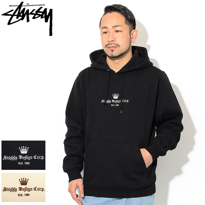 ステューシー STUSSY パーカー プルオーバー メンズ Old English Applique ( stussy Pullover Hoodie フード フーディ スウェット Pull Over Hoody Parker トップス メンズ 男性用 118368 USAモデル 正規 品 ストゥーシー スチューシー ) ice field icefield