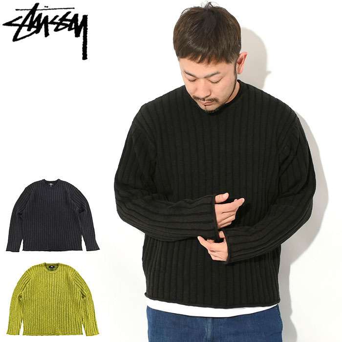 ステューシー STUSSY セーター メンズ Cotton Slub Rib Crew Neck ( stussy sweater クルーネック トップス メン...