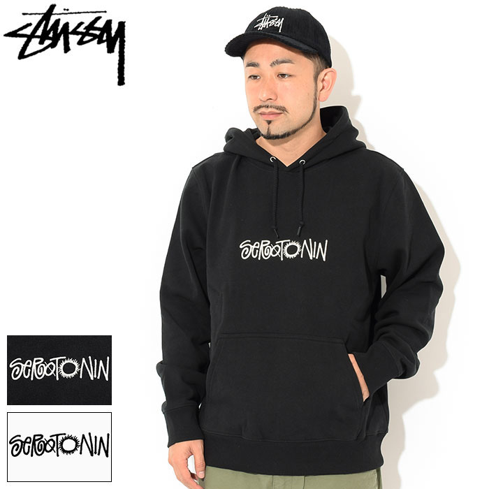 ステューシー STUSSY パーカー プルオーバー メンズ Serotonin Applique ( stussy Pullover Hoodie フード フーディ スウェット Pull Over Hoody Parker トップス メンズ 男性用 118443 USAモデル 正規 品 ストゥーシー スチューシー ) ice field icefield