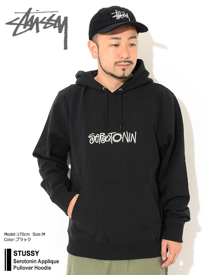 ステューシー STUSSY パーカー プルオーバー メンズ Serotonin Applique ( stussy Pullover Hoodie フード フーディ スウェット Pull Over Hoody Parker トップス メンズ 男性用 118443 USAモデル 正規 品 ストゥーシー スチューシー ) ice field icefield