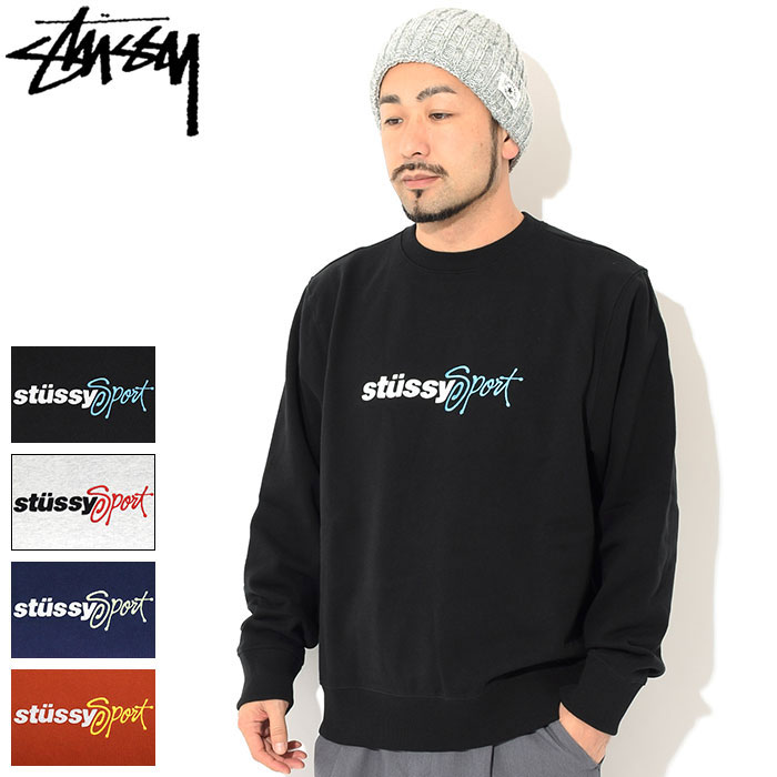 ステューシー STUSSY トレーナー メンズ Sport Applique ( stussy crew sweat スウェット スエット トレナー トレイナー トップス メンズ・男性用 118444 USAモデル 正規 品 ストゥーシー スチューシー ) ice field icefield