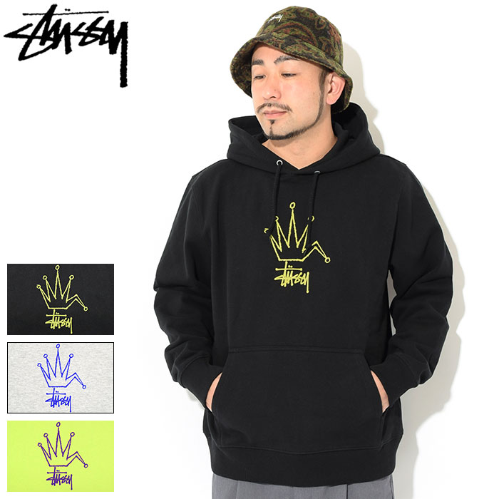 ステューシー STUSSY パーカー プルオーバー メンズ & レディース Broken Crown ( stussy hooded sweat フード フーディ スウェット トップス Pull Over Hoody Parker メンズ・男性用 1924738 USAモデル 正規 品 ストゥーシー スチューシー )のサムネイル