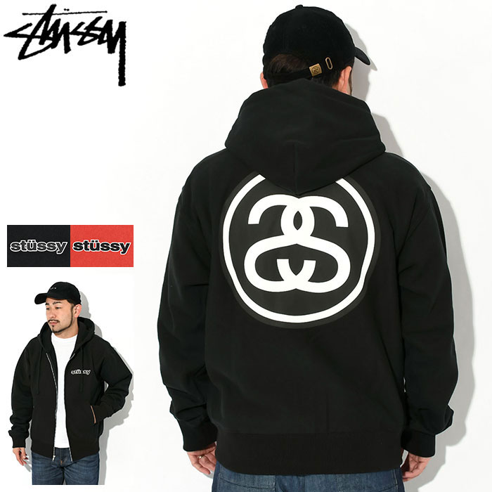 ステューシー パーカー メンズ ステューシー STUSSY パーカー ジップアップ メンズ SS Link ( full zip hooded sweat パーカー フード フーディ トップス Zip up Hoody Parker ジップパーカー フルジップ メンズ・男性用 1974970 USAモデル 正規 品 )