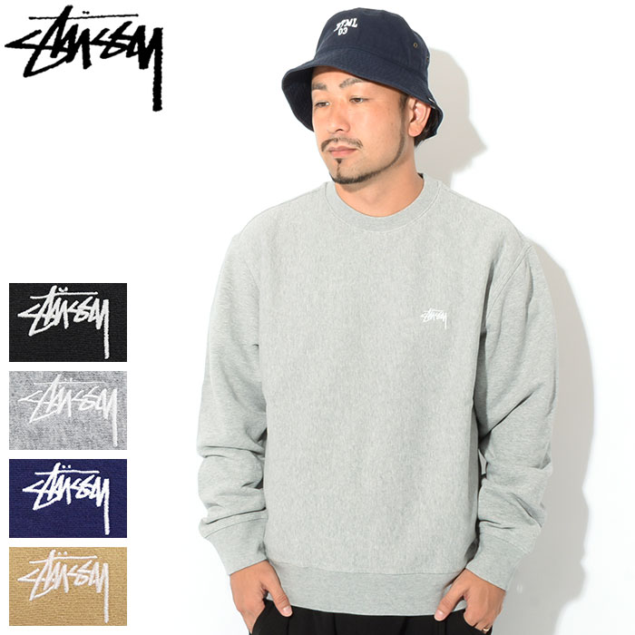 ステューシー STUSSY トレーナー メンズ Stock Logo ( stussy crew sweat スウェット スエット トレナー トレイナー トップス メンズ・男性用 118416 118363 USAモデル 正規 品 ストゥーシー スチューシー ) ice field icefield