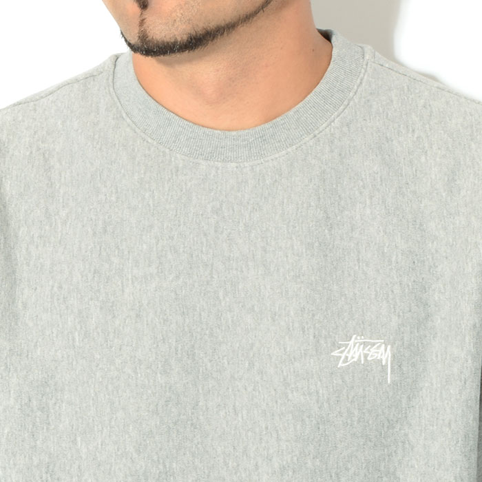 ステューシー STUSSY トレーナー メンズ Stock Logo ( stussy crew sweat スウェット スエット トレナー トレイナー トップス メンズ・男性用 118416 118363 USAモデル 正規 品 ストゥーシー スチューシー ) ice field icefield