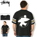 ステューシー STUSSY カットソー 半袖 メンズ Surfman Mesh Football Jersey ( stussy crew クルー フットボールシャツ Tシャツ ティーシャツ T-SHIRTS トップス メンズ・男性用 1140332 USAモデル 正規 品 ストゥーシー スチューシー ) ice field icefield