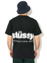 ステューシー STUSSY Tシャツ 半袖 メンズ Blur ( stussy tee ティーシャツ T-SHIRTS カットソー トップス メンズ・男性用 1904972 USAモデル 正規 品 ストゥーシー スチューシー )[M便 1/1] ice field icefield