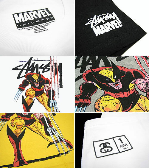 【楽天市場】ステューシー STUSSY×MARVEL COMICS Wolverine T 