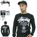 ステューシー STUSSY World Tour Thermal カットソー 長袖(stussy crew サーマル メンズ・男性用 114565 スチューシー) ice filed icefield