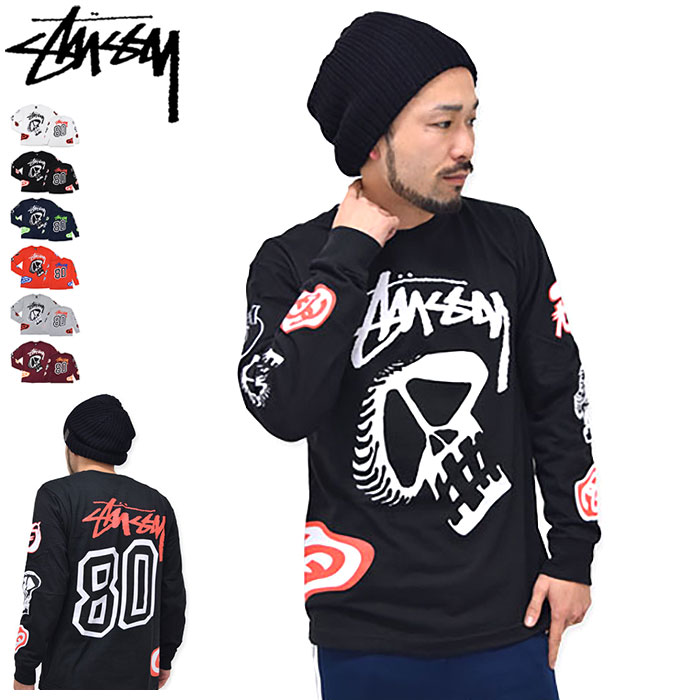 【デッドストック】ステューシー STUSSY ロンT Tシャツ 長袖 Warped (stussy tee ティーシャツ T-SHIRTS トップス ロング ロンティー 長袖Tシャツ メンズ・男性用 1993469 Stussy stussy ストゥーシー スチューシー)