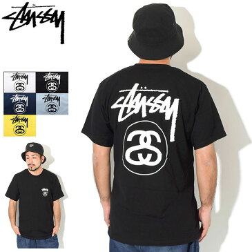 ステューシー STUSSY Tシャツ 半袖 メンズ Stock Link ( stussy tee ティーシャツ T-SHIRTS カットソー トップス メンズ・男性用 1904515 USAモデル 正規 品 ストゥーシー スチューシー )[M便 1/1] ice field icefield