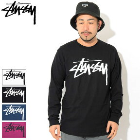 ステューシー STUSSY ロンT Tシャツ 長袖 メンズ Stock ( stussy tee ティーシャツ T-SHIRTS カットソー トップス ロング ロンティー 長袖Tシャツ メンズ・男性用 1994496 USAモデル 正規 品 ストゥーシー スチューシー ) ice field icefield