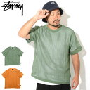 ステューシー STUSSY カットソー 半袖 メンズ Cotton Mesh ( stussy crew クルー Tシャツ ティーシャツ T-SHIRTS トップス メンズ・男性用 1140291 USAモデル 正規 品 ストゥーシー スチューシー ) ice field icefield