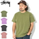 ステューシー ペアTシャツ ステューシー STUSSY カットソー 半袖 メンズ Pigment Dyed ( stussy crew ピグメント Tシャツ ティーシャツ T-SHIRTS トップス メンズ・男性用 1140320 USAモデル 正規 品 ストゥーシー スチューシー ) ice field icefield