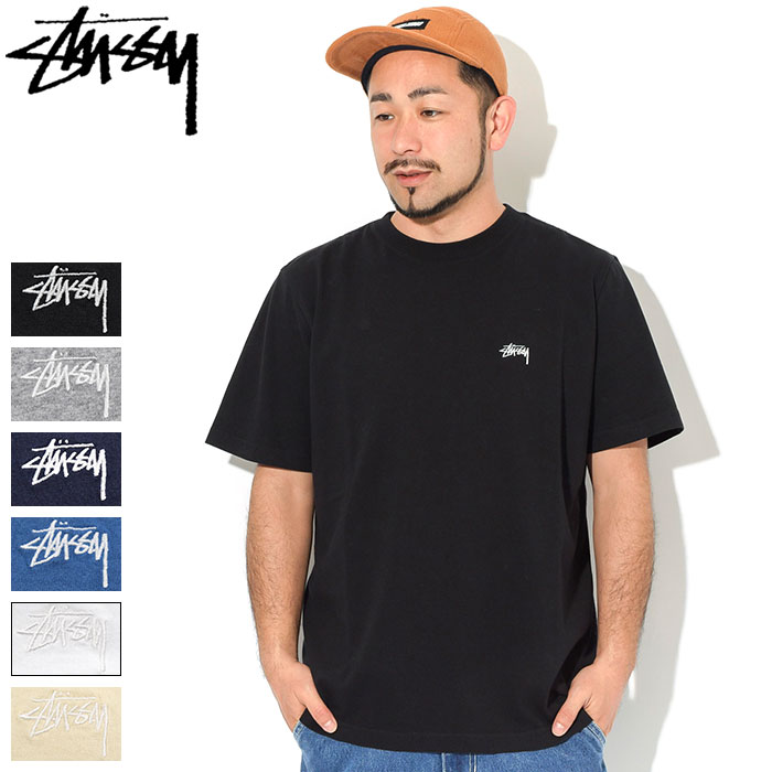 ステューシー STUSSY カットソー 半袖 メンズ Stock Logo ( stussy crew クルー Tシャツ ティーシャツ T-SHIRTS トップス メンズ・男性用 1140241 1140194 USAモデル 正規 品 ストゥーシー スチューシー ) ice field icefield