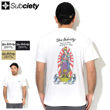 サブサエティ Subciety Tシャツ 半袖 メンズ マリア ( subciety サブサエティー Maria S/S Tee ティーシャツ T-SHIRTS カットソー トップス 103-40548 )[M便 1/1] ice field icefield