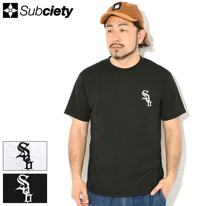 乐天商城 - サブサエティ Subciety Tシャツ 半袖 メンズ クラウド ドライ ( subciety サブサエティー Crowd Dry S/S Tee 吸水速乾 UVカット ティーシャツ T-SHIRTS カットソー トップス 113-40110 )[M便 1/1] ice field icefield
