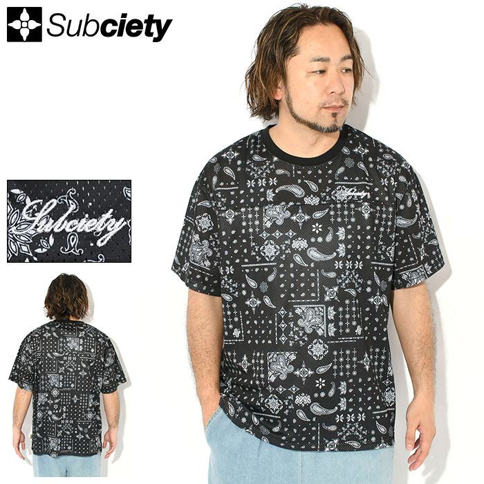 Rakuten - サブサエティ Subciety Tシャツ 半袖 メンズ フットボール ( subciety サブサエティー Foot Ball S/S Tee ビッグシルエット オーバーサイズ ティーシャツ T-SHIRTS カットソー トップス 152-37129 )[M便 1/1] ice field icefield