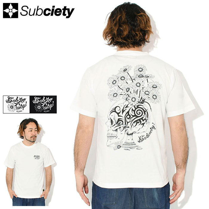 乐天商城 - サブサエティ Subciety Tシャツ 半袖 メンズ フラジリティ ( subciety サブサエティー Fragility S/S Tee ティーシャツ T-SHIRTS カットソー トップス 152-40138 )[M便 1/1] ice field icefield