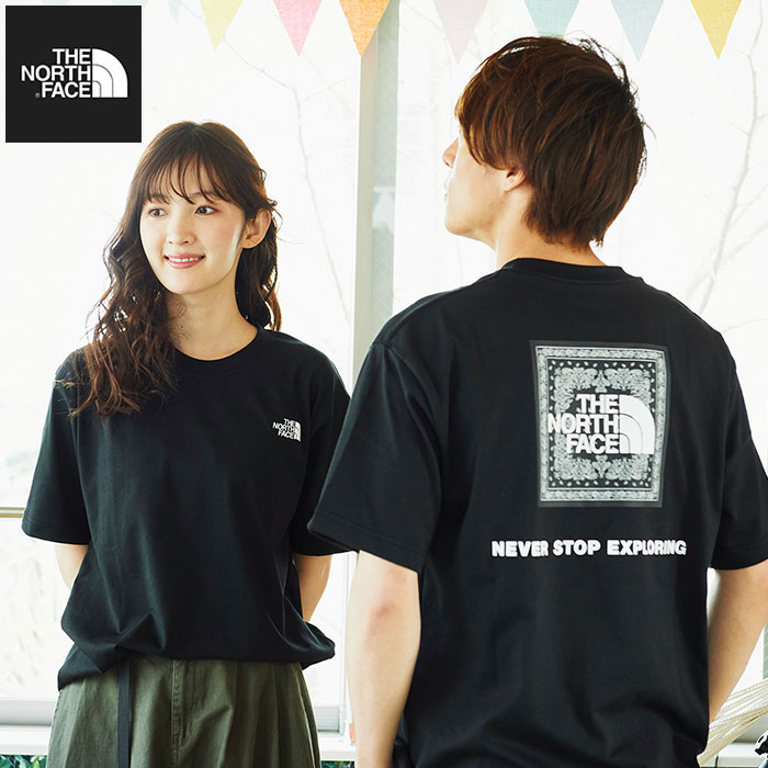 【送料無料】ザ ノースフェイス THE NORTH FACE Tシャツ 半袖 メンズ バンダナ スクエア ロゴ ( Bandana Square Logo S/S Tee 2023春夏 ティーシャツ T-SHIRTS カットソー トップス メンズ MENS NT32349 ザ・ノース・フェイス THE・NORTHFACE 国内正規 )[M便 1/1]