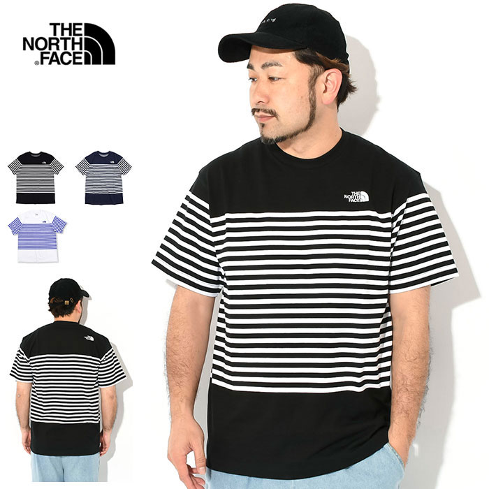 ザ ノースフェイス THE NORTH FACE Tシャツ 半袖 メンズ パネル ボーダー ( the north face Panel Border S/S Tee 2024春夏 UVカット ティーシャツ T-SHIRTS カットソー トップス メンズ MENS NT32406 ザ ノース フェイス THE NORTHFACE 国内正規 ) M便 1/1