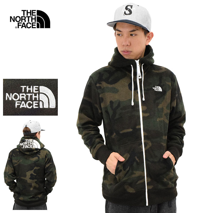 【デッドストック】ザ ノースフェイス THE NORTH FACE パーカー ジップアップ メンズ リアビュー カモ フリース(Rearview Camo Fleece Full Zip Hoodie パーカ HOODY フーディ スエット・パーカー メンズ MENS ザ・ノース・フェイス 迷彩 NL71445 THE・NORTHFACE)