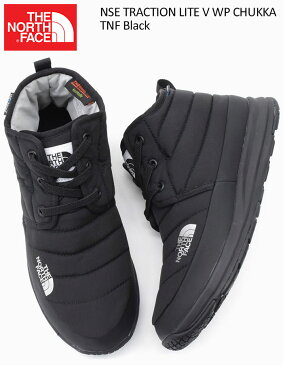 ザ ノースフェイス THE NORTH FACE ブーツ メンズ 男性用 ヌプシ トラクション ライト 5 ウォータープルーフ チャッカ TNF Black ( NSE TRACTION LITE V WP CHUKKA 撥水 防水 防寒 ウィンターブーツ 靴 シューズ NF51986-KK ザ・ノース・フェイス )