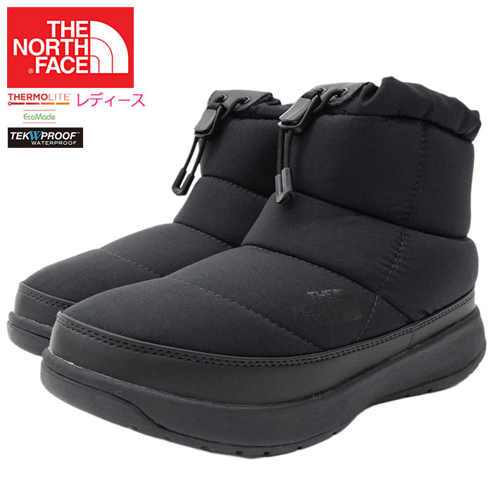 ザ ノースフェイス THE NORTH FACE ブーツ レディース 女性用 ウィメンズ ヌプシ ブーティー ウォータープルーフ 7 ショート TNF Black ( Womens NUPTSE BOOTIE WP VII SHORT 撥水 防水 防寒 スノーシューズ ウィンターブーツ 靴 シューズ NFW51976-KK )のサムネイル