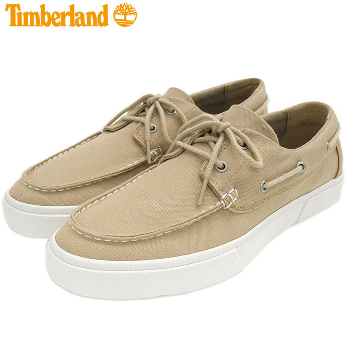 【日本正規品】ティンバーランド Timberland スニーカー メンズ 男性用 ユニオン ワーフ 2.0 EK+ ツーアイ ボート Lt.Beige Canvas ( A42P9 UNION WHARF 2.0 EK+ 2 Eye Boat デッキシューズ ローカット ベージュ SNEAKER MENS・靴 シューズ SHOES )