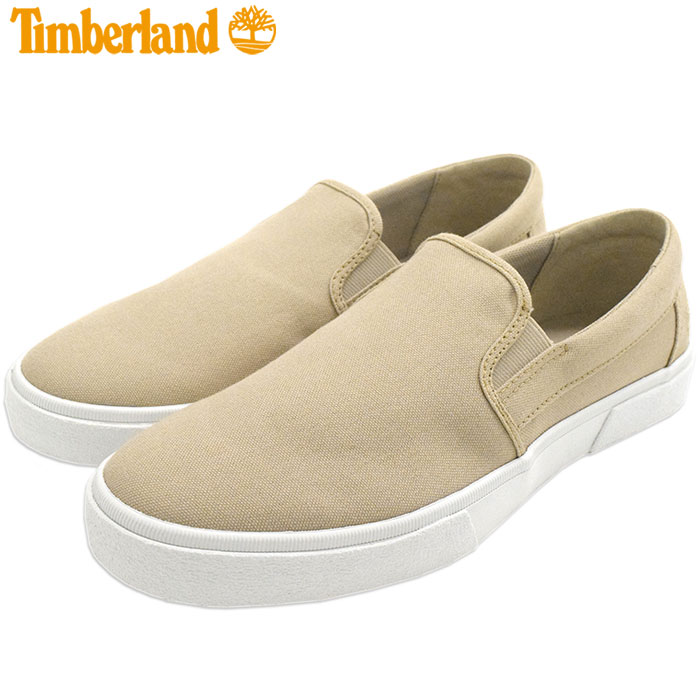 【日本正規品】ティンバーランド Timberland スニーカー メンズ 男性用 ユニオン ワーフ 2.0 EK+ スリッポン Lt.Beige Canvas ( A42QS UNION WHARF 2.0 EK+ Slip-On スリップオン Slip On SlipOn ローカット ベージュ SNEAKER MENS・靴 シューズ SHOES )