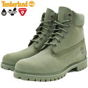 【日本正規品】ティンバーランド Timberland ブーツ メンズ 男性用 6インチ プレミアム ウォータープルーフ Dark Green Nubuck ( timberland A5PD4 6inch Premium Waterproof Boot 防水 男性 紳士用 MENS・靴 メンズ靴 ) ice filed icefield