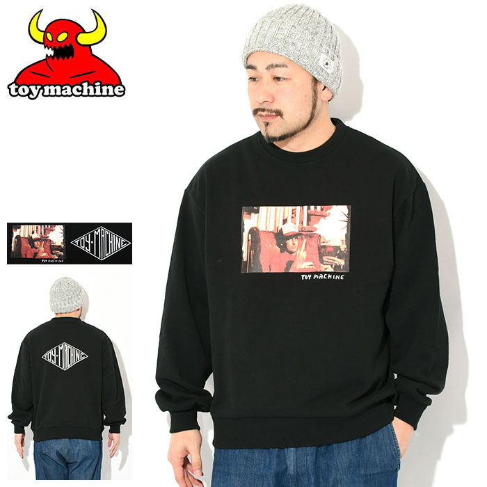 Rakuten - トイマシーン TOY MACHINE トレーナー メンズ エド フリップ クルー スウェット ( TOY MACHINE ED Flip Crew Sweat スエット トレナー トレイナー トップス メンズ 男性用 TMPFSW13 ) ice field icefield