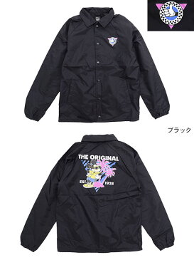 バンズ VANS ジャケット メンズ トーリー 80s ミッキーマウス コーチジャケット コラボ(vans×Disney Torrey 80s Mickey Mouse Coaches JKT Wネーム ナイロンジャケット JACKET アウター コーチ メンズ 男性用 メンズ 男性用 VN0002MUXHA ヴァンズ)