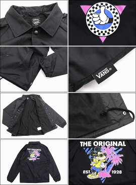 バンズ VANS ジャケット メンズ トーリー 80s ミッキーマウス コーチジャケット コラボ(vans×Disney Torrey 80s Mickey Mouse Coaches JKT Wネーム ナイロンジャケット JACKET アウター コーチ メンズ 男性用 メンズ 男性用 VN0002MUXHA ヴァンズ)