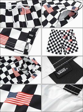 バンズ VANS ハーフパンツ メンズ チェッカー フラッグ ボレー ショーツ ( vans Checker Flag Volley Short トランク ショートパンツ ボードショーツ 水陸両用 水着 スイムウェア 海パン ボトムス メンズ 男性用 VN0A453HV5T ヴァンズ )