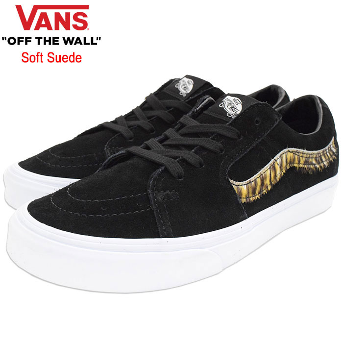 バンズ VANS スニーカー メンズ 男性用 スケートロー Black/Tiger ソフト スエード ( vans VN0A4UUKB0I Sk8-Low Soft Suede スケート ロー Sk8 Low ローカット ブラック 黒 SNEAKER MENS・靴 シューズ SHOES ヴァンズ) ice field icefield