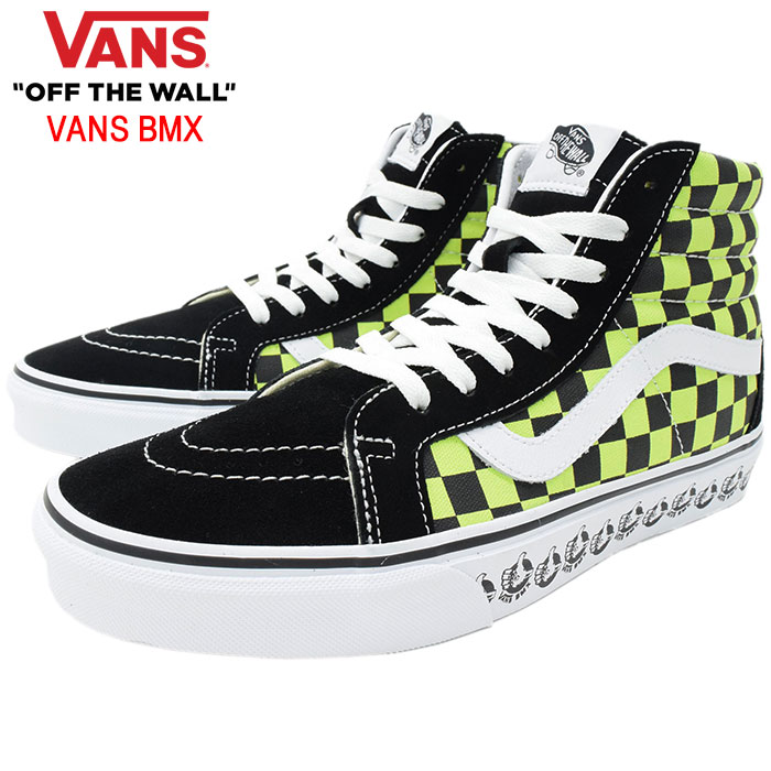 20周年セール！バンズ VANS スニーカー メンズ 男性用 スケートハイ リイシュー Black/Sharp Green バンズ ビーエムエックス ( vans VN0A4BV8V3W Sk8-Hi Reissue VANS BMX ハイカット ブラック 黒 SNEAKER MENS・靴 シューズ SHOES ヴァンズ )