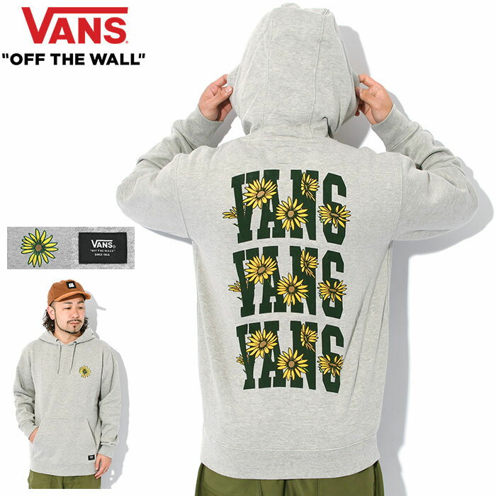 ヴァンズ パーカー メンズ バンズ VANS パーカー プルオーバー メンズ バンズ フラワーズ ( vans Vans Flowers Pullover Hoodie フード フーディ スウェット Pull Over Hoody Parker トップス メンズ 男性用 VN0006FC02F ヴァンズ ) ice field icefield