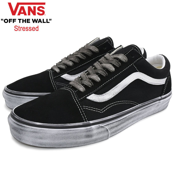 バンズ VANS スニーカー メンズ 男性用 オールドスクール Black/White ストレス ( vans VN0007NTMCG Old Skool Stressed ローカット ブラック 黒 SNEAKER MENS・靴 シューズ SHOES ヴァンズ )のサムネイル