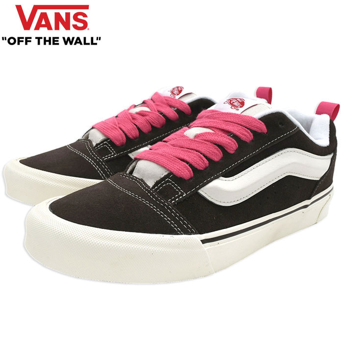 バンズ VANS スニーカー メンズ 男性用 ニュースクール Retro Color Brown/True White ( vans VN0009QCBF2 Knu Skool ローカット ブラウン 茶 SNEAKER MENS・靴 シューズ SHOES ヴァンズ )