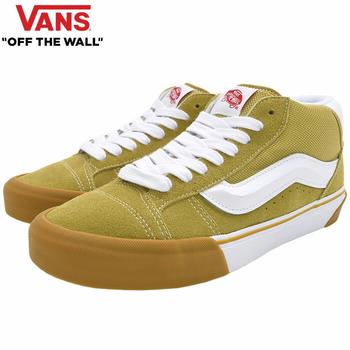 バンズ バンズ VANS スニーカー メンズ 男性用 ニューミッド Khaki/Gum ( vans VN000CQ95SM Knu Mid ミッドカット カーキ SNEAKER MENS・靴 シューズ SHOES ヴァンズ )